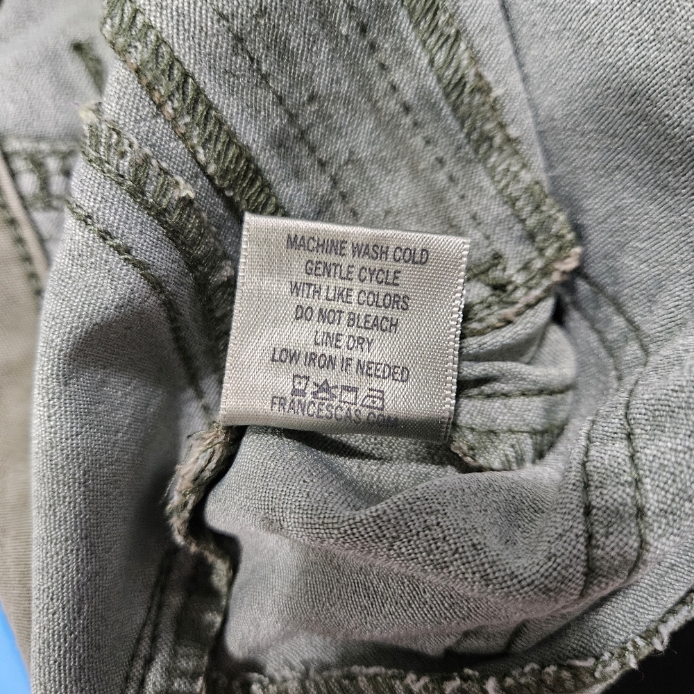 Harper Army Green Pants with Zipper Pockets - Picture 8 of 8